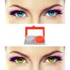 EYCOG 2 Pair Monthly Colored Contact Lenses Zero Power with 1 Lens Travel Kit (Aqua-Hazel) view 1