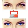 EYCOG 2 Pair Monthly Colored Contact Lenses Zero Power with 1 Lens Travel Kit (Brown-Blue) view 1