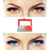 EYCOG 2 Pair Monthly Colored Contact Lenses Zero Power with 1 Lens Travel Kit (Brown-Light Blue) view 1