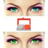 EYCOG 2 Pair Monthly Colored Contact Lenses Zero Power with 1 Lens Travel Kit (Sea Blue-Green) view 1