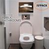Disposable Toilet Seat Covers/Protect/Bacteria/Skin Infection (10 Pack) view 2
