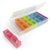 Ezy Dose (7-Day) Pill, Medicine, Vitamin Organizer Box | Weekly, 3 Times a Day, AM PM | Great for Travel | Rainbow Lids | FDA Registered view 1