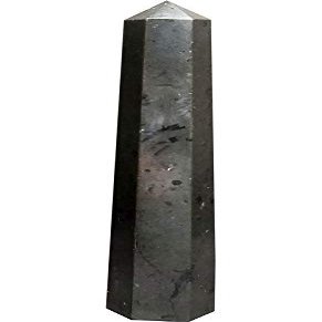 Aldomin Natural Energized Black Tourmaline Healing Crystal Wand (6 To 7 Cm)