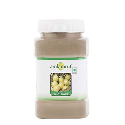 Amlamrut Amla Powder 125g Pack of 2 | Pure Indian Gooseberry Powder | Natural Vitamin C Rich Supplement for Immunity & Digestion | Herbal Superfood for Skin & Hair Health | No Additives | 100% Pure