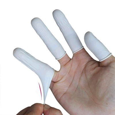 PSJ Finger Cot Anti-Static ESD Safe Chlorinated Reusable Disposable Latex Cots Protective Finger Gloves (200)