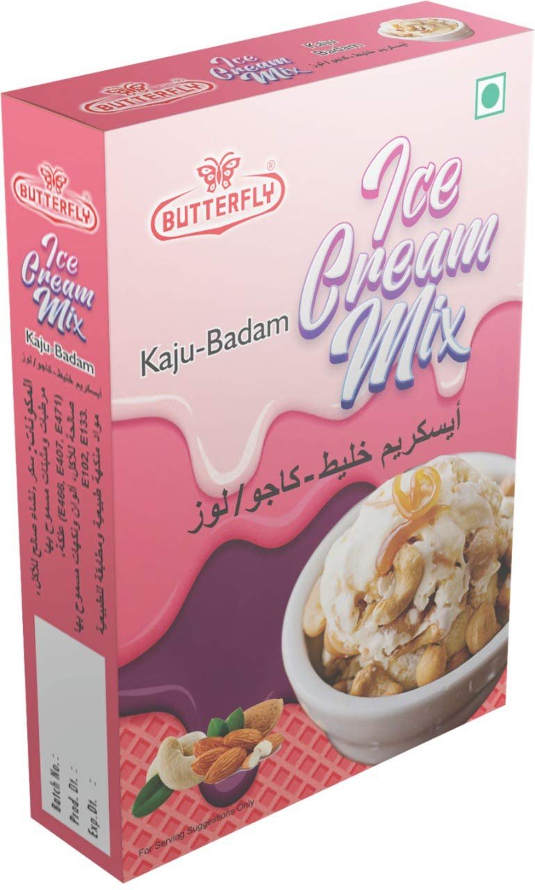 Butterfly Instant Ice Cream Mix, 150 Grams (Kaju Badam)
