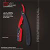 FLAME STAR Stainless Steel Professional Straight Edge Barber Razor with Changeable Blade for men ( Black & Red ) view 3