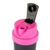 Cello Plastic My Shake Sipper Shaker Blender Bottles for Protein Shake, Gym/Leak Proof, BPA Free Wide Mouth Shake Mixer Bottle with Storage Container, Stainless Steel Blender Ball (700 ml, Pink) view 4