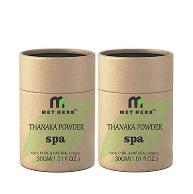 Pure & Natural Thanaka powder for permanent hair removal 30g (pack of 2)