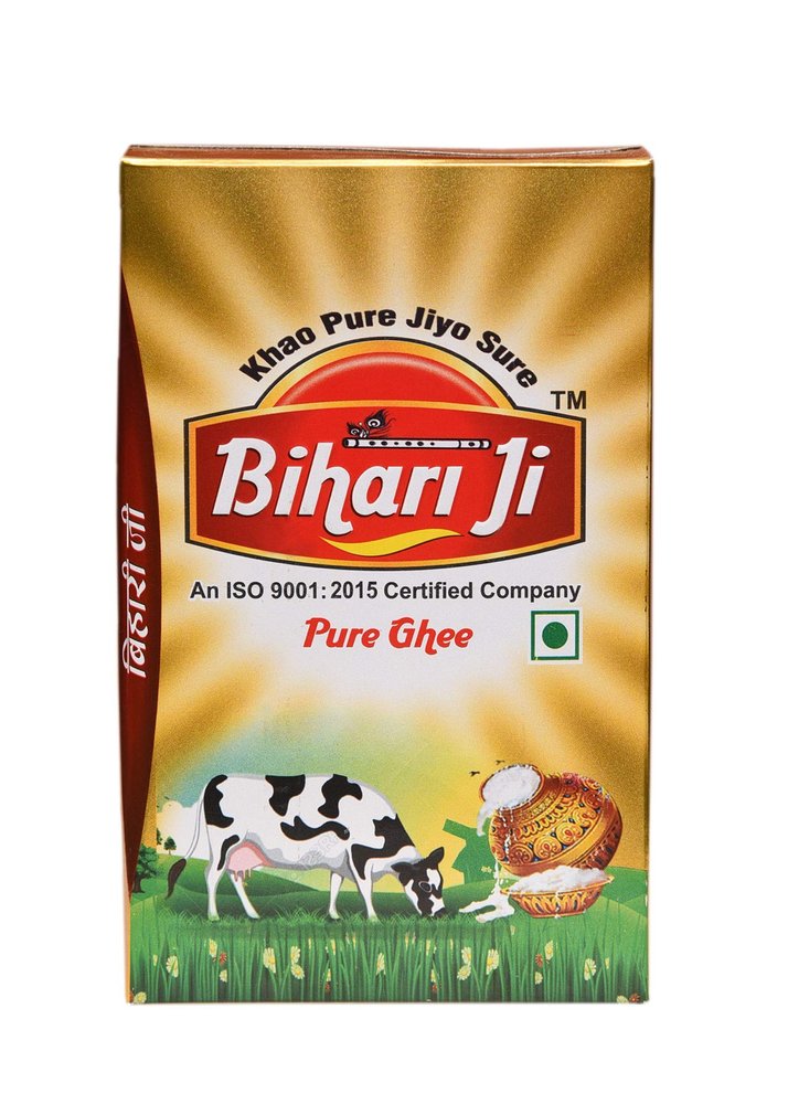 Bihari Ji Pure desi Ghee 1 LTR TetraPack