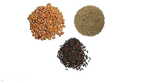 Aapkidukan Methi Dana (Fenugreek Seed) Ajwain (Carom), Kali Jeeri (Cumin) Combo Pack (400 Grams)