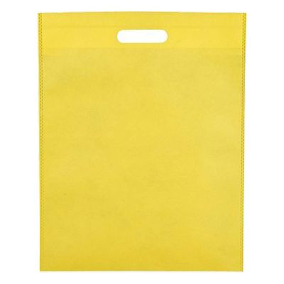 NavaFresh Basics 50 GSM with Eco Friendly Bags 14 X 19 inch Yellow Pack of 10 Packets.