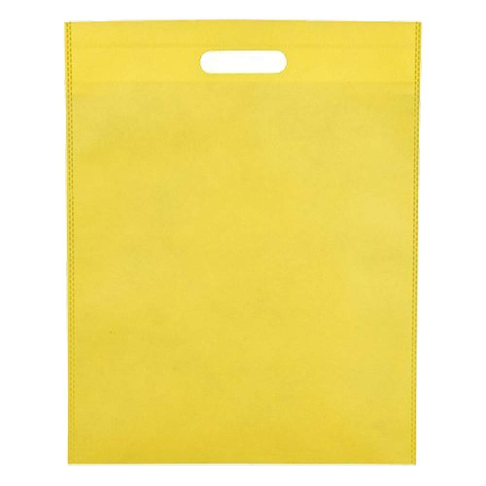 NavaFresh Basics 50 GSM with Eco Friendly Bags 14 X 19 inch Yellow Pack of 10 Packets.
