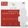 AZAH Sanitary Pads for Women (10 Reg + 10 XL) [Pack of 20] 100% Rash-Free sanitary napkins | 3x More Absorption, Cottony Soft and Dry Top Cover for heavy Flow | Toxin Free, Locks Odour, Leak-Proof view 1