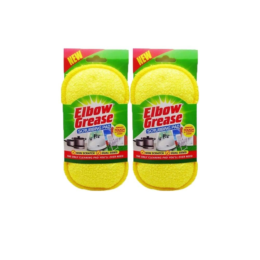 Elbow Grease Scrubbing Pad Pack of 2 Yellow