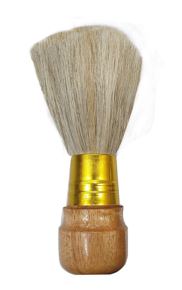 Foreign Holics Wooden Handle Soft and Smooth Bristle Shaving Brush For Men & Boys (White)