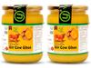 Yugmantra Organic Foods Desi Gir Cow Ghee (500 ml x 2 = 1000 ML) | Traditional Bilona Method | Lactos and Gluten free | Grassfed, Natural And Healthy Desi Cow Ghee | Glass Bottel view 1