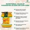 Yugmantra Organic Foods Desi Gir Cow Ghee (500 ml x 2 = 1000 ML) | Traditional Bilona Method | Lactos and Gluten free | Grassfed, Natural And Healthy Desi Cow Ghee | Glass Bottel view 3