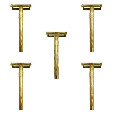 Foreign Holics Golden Brass Shaving Razor For Clean Smooth Shave For Men (5)
