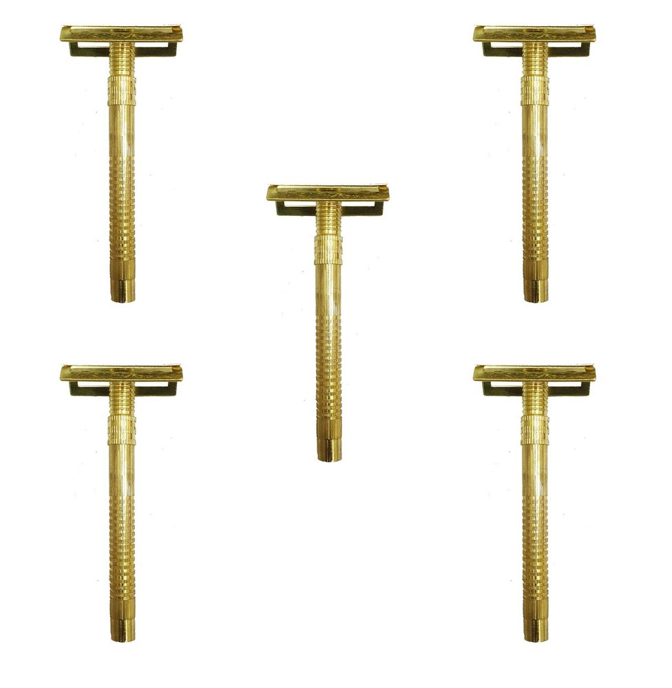 Foreign Holics Golden Brass Shaving Razor For Clean Smooth Shave For Men (5)
