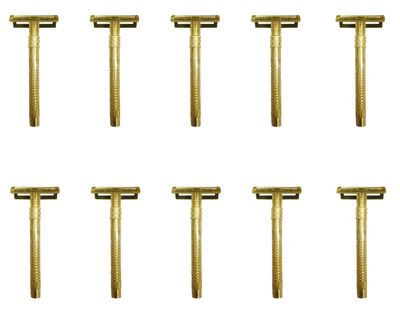 Foreign Holics Golden Brass Shaving Razor For Clean Smooth Shave For Men (10)