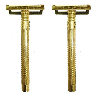 Foreign Holics Golden Brass Shaving Razor For Clean Smooth Shave For Men (2)