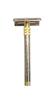 Foreign Holics Mens Double Edge Safety Shaving Razor with Long Handle (4-inch, Pack of 1) view 1