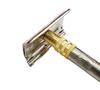 Foreign Holics Mens Double Edge Safety Shaving Razor with Long Handle (4-inch, Pack of 1) view 3