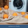 S&T INC. Reusable Dryer Balls, Fabric Softener for Laundry, Orange, 2.5 in, 6 Pack view 4