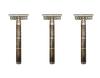 Foreign Holics Double Edge Black Golden Shaving Razor/Safety For Men-4Inch (3 Pcs) view 1