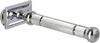Foreign Holics Imported Double Edge Heavy Metal Shaving Razor For Men & Boys-50 gm (Silver) view 4