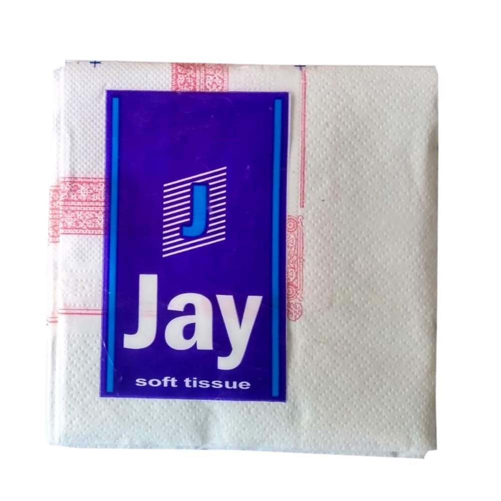 Jay 2Ply Paper Soft Tissue Paper White & Pink 30 X 30 cm Pack of 20 Packets.