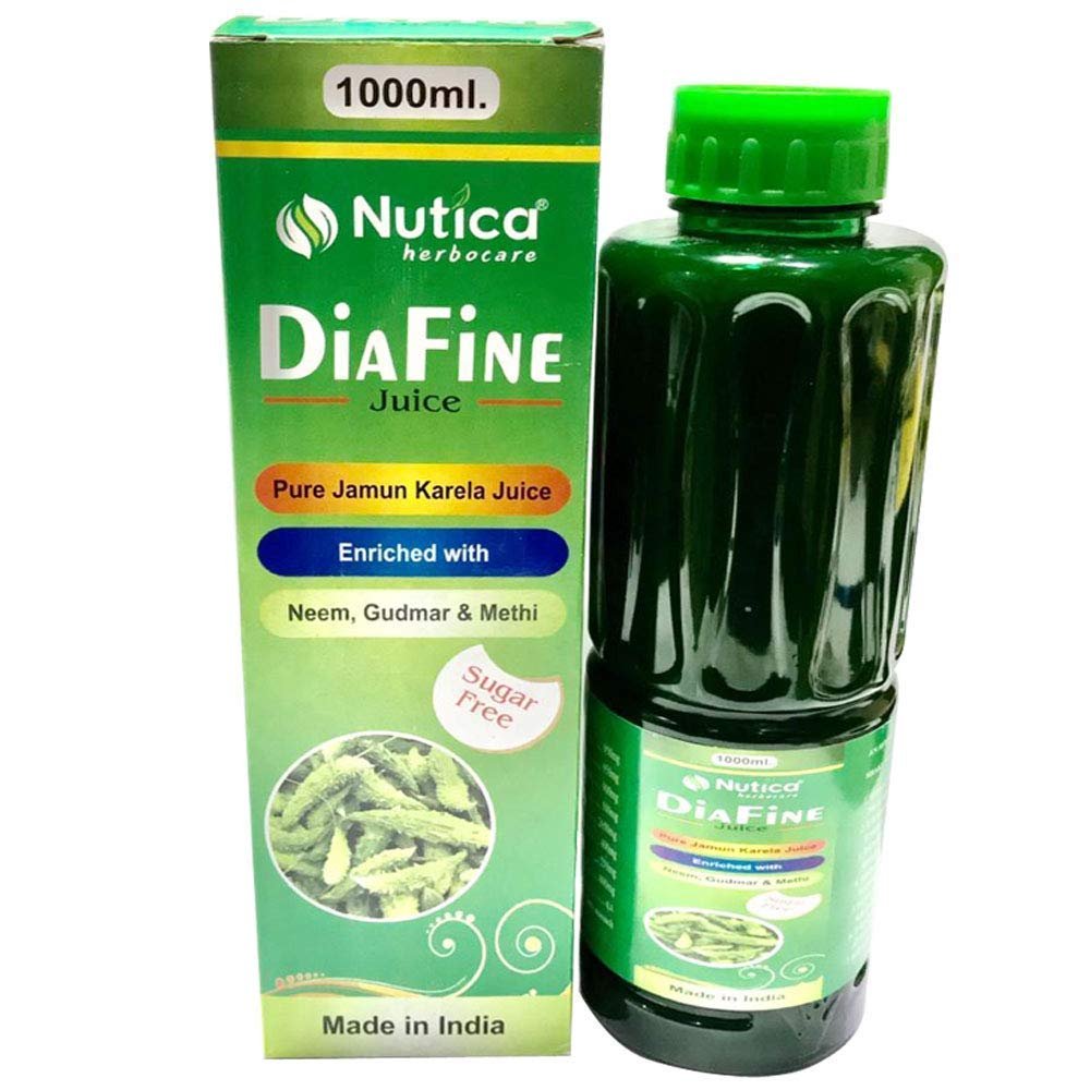 Diafine Juice Pure Jamun Karela Juice, 1 L