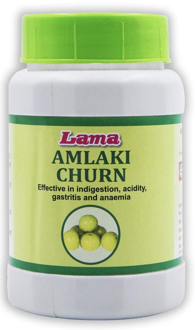 Lama 100% Natural Amlaki Churn (Emblica Officinalis Powder) - Helps in Indigestion and Enhances Immunity - 100 g (Pack of 3)