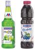 Manama Lime and Mint Mojito Flavoured Syrup & Manama Blueberry Whole Fruit Crush, 750ML Each, Pack of 2 view 1