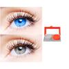 2 Pair Monthly Colored Contact Lenses Zero Power With 1 Lens Travel Kit (Light Blue-Grey) view 1