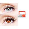2 Pair Monthly Colored Contact Lenses Zero Power With 1 Lens Travel Kit (Grey-Brown) view 1