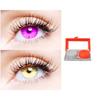 2 Pair Monthly Colored Contact Lenses Zero Power With 1 Lens Travel Kit (Violet-Gold) view 1
