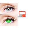 2 Pair Monthly Colored Contact Lenses Zero Power With 1 Lens Travel Kit (Grey-Green) view 1