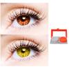 2 Pair Monthly Colored Contact Lenses Zero Power With 1 Lens Travel Kit (Brown-Hazel) view 1