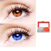 2 Pair Monthly Colored Contact Lenses Zero Power With 1 Lens Travel Kit (Brown-Blue) view 1
