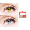 2 Pair Monthly Colored Contact Lenses Zero Power With 1 Lens Travel Kit (Hazel-Grey) view 1