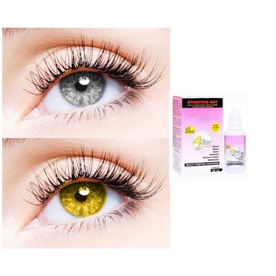 2 Pair Monthly Colored Contact Lenses Zero Power With 30 ml Solution (Grey-Hazel)