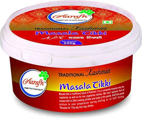 Aarafh Traditional Kashmiri Masala Tikki, Vaaer Masala 200g Grams, Ready to Use Tadka Masala