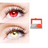 2 Pair Monthly Colored Contact Lenses Zero Power With 1 Lens Travel Kit (Red-Gold) view 1