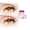 2 Pair Monthly Colored Contact Lenses Zero Power With 30 ml Solution (Honey-Honey) view 1