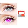 2 Pair Monthly Colored Contact Lenses Zero Power With 1 Lens Travel Kit (Grey-Violet) view 1