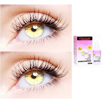 2 Pair Monthly Colored Contact Lenses Zero Power With 30 ml Solution (Gold-Gold)