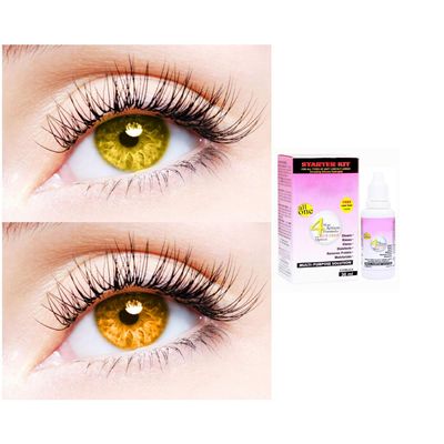 2 Pair Monthly Colored Contact Lenses Zero Power With 30 ml Solution (Hazel-Honey)