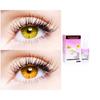 2 Pair Monthly Colored Contact Lenses Zero Power With 30 ml Solution (Hazel-Honey) view 1